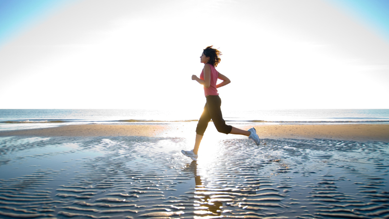 woman running